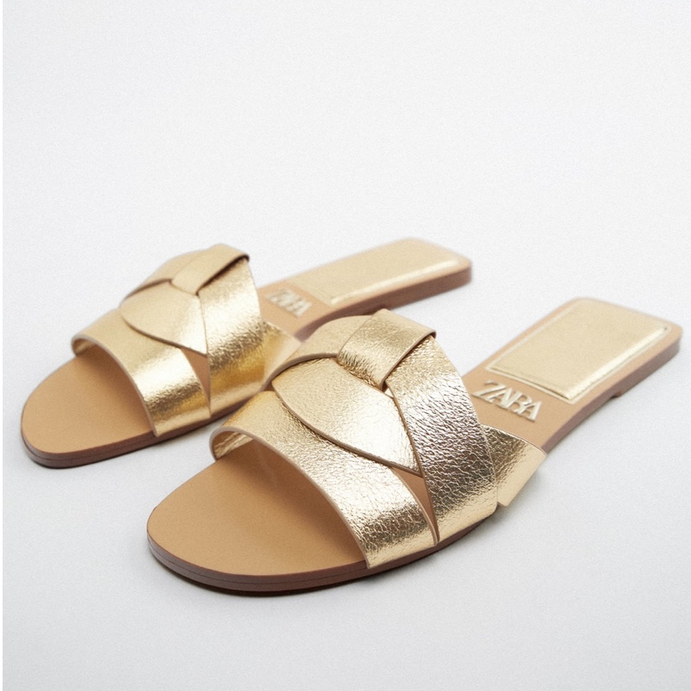 Zara Gold Sandals
